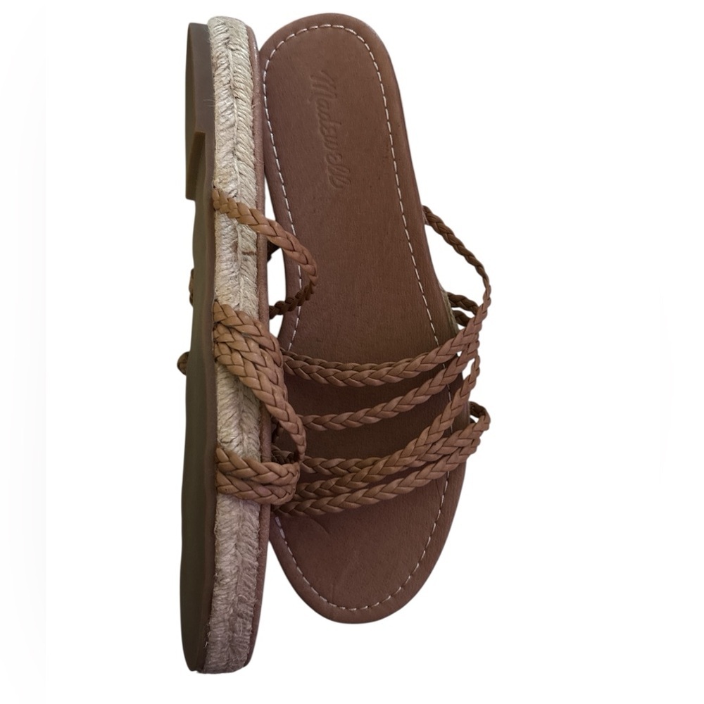 Madewell Women's The Kathryn Espadrille Slide Sandal Leather Size 8 MD777 NWOB - Picture 6 of 11